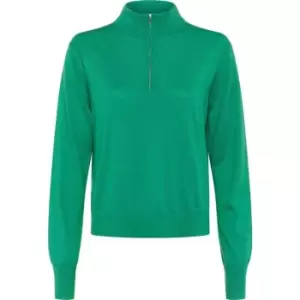 French Connection Loxi Recycled Half Zip Jumper - Green