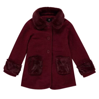 Firetrap Wool Coat Infant Girls - Claret