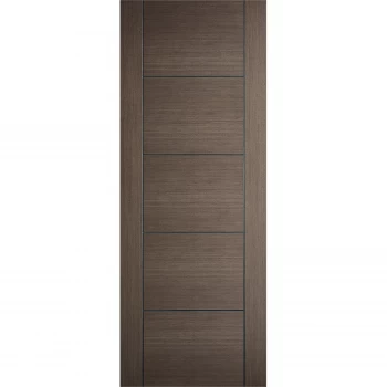 Vancouver Internal Prefinished Chocolate Grey 5 Panel Door - 762 x 1981mm