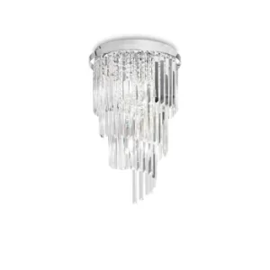 Carlton 8 Light Ceiling Light Chandelier Chrome, E14