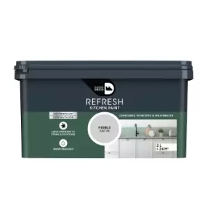 Maison Deco Refresh Kitchen Cupboards, Worktops & Splashbacks Paint Pebble - 2L