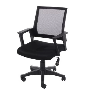 Corporate Presentation Corinthia Loft Home Office Chair with Mesh Back - Black