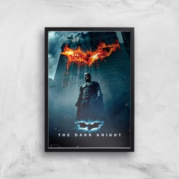 The Dark Knight Giclee Art Print - A3 - Black Frame