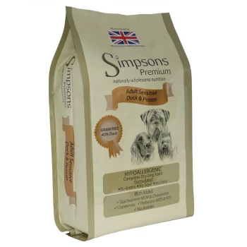 Simpsons Premium Sensitive Adult Dog - Duck & Potato - Economy Pack: 2 x 12kg