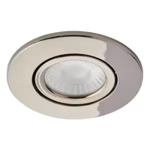 Spa Como LED Tiltable Fire Rated Downlight 5W Dimmable Cool White Black Chrome IP65