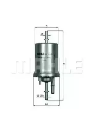 Fuel Filter KL156/3 78772410 by MAHLE Original