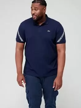 Lacoste Taping Polo Shirt - Navy, Size XL, Men