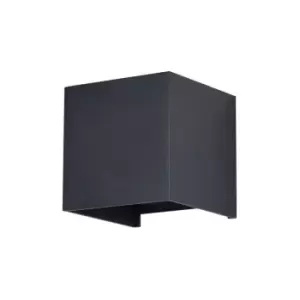 Fulton Integrated LED Wall Lamp Black, IP54