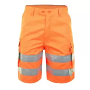 Rail Spec Clothing Orange HIVIZ SHORTS 42