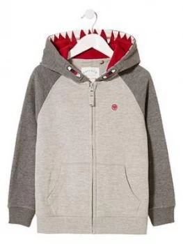 FatFace Boys Wolf Tooth Hoodie - Charcoal, Size 6-7 Years