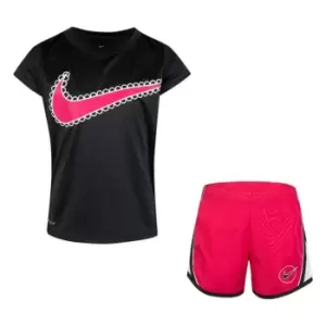 Nike IC T Shirt And Shorts Set Infant Girls - Pink