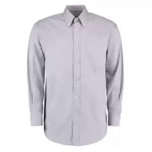 Kustom Kit Mens Long Sleeve Corporate Oxford Shirt (20inch) (Silver Grey)