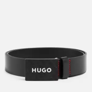 HUGO Gilao-Z Logo-Detailed Leather Belt - 85cm