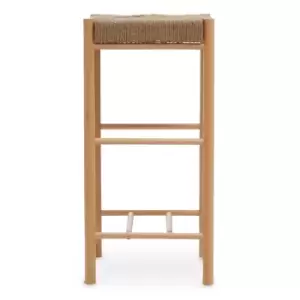 Interiors by PH Bandar Hemp Rope Bar Stool Natural