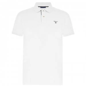 Gant Gant Short Sleeved Polo Mens - White 110