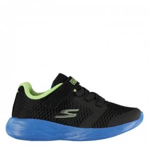 Skechers GoRun 600 Infant Trainers - Blk/Blue/Lime