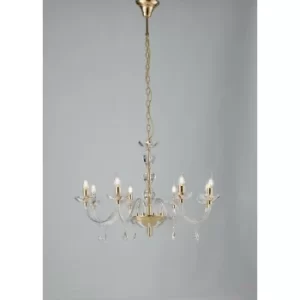 Fan Europe RIFLESSO 8 Light Chandeliers Gold, Crystal 83x53cm