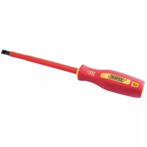 Draper 8mm x 150mm Fully Insulated Plain Slot Screwdriver. (Sold Loose)