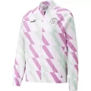 Puma Manchester City Pre Match Jacket Womens - White