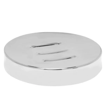 Hotel Collection Stainless Steel Soap Dish - Grey