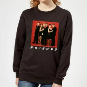 Friends Character Pose Womens Sweatshirt - Black - 5XL