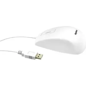 Keysonic KSM-5030M-W Mouse USB White 3 Buttons Splashproof, Dustproof