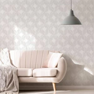 Superfresco Arabella Neutral Geometric Wallpaper