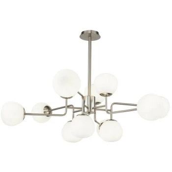 Maytoni Lighting - Erich Globe Ceiling Pendant Nickel, 12 Light, E14