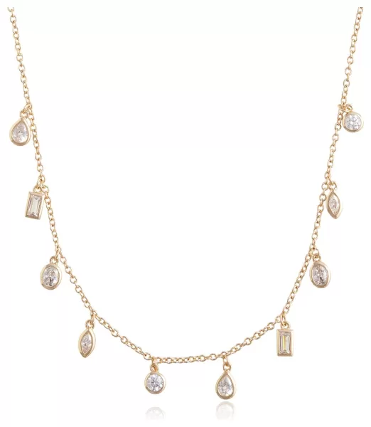 Olivia Burton Gold Plated Cubic Zirconia Charm Necklace