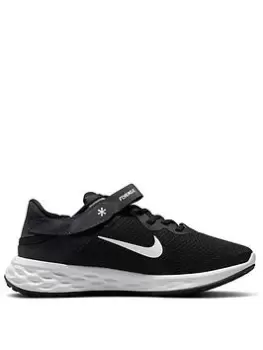 Nike Revolution 6 Flyease - Black/White/Grey, Size 3, Women