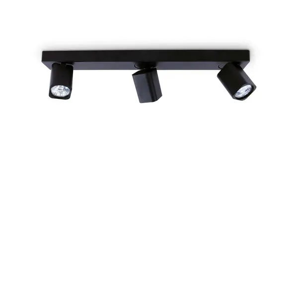 Rudy 3 Light Ceiling Spotlight Bar Black