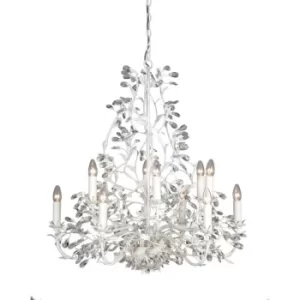 Michelan 12 Light Multi Arm Chandeliers White Frosted