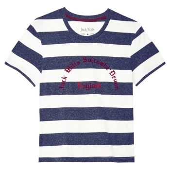 Jack Wills Peckson Graphic Stripe T Shirt - Multi