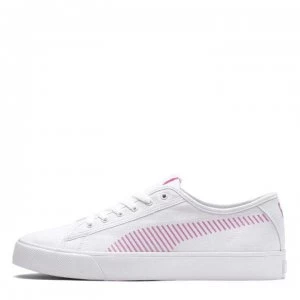 Puma Bari Canvas Trainers Ladies - White/Pink