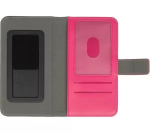 CASE IT Universal Folio Phone Case - Pink, Black