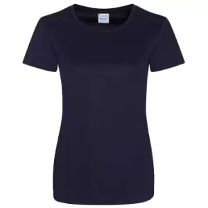AWDis Just Cool Womens/Ladies Girlie Smooth T-Shirt (L) (French Navy)