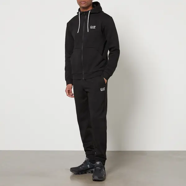 EA7 Visibility Full Zip Cotton-Blend Tracksuit Set - L