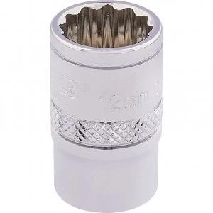 Draper 3/8" Drive Polished Finish Hi Torq Bi Hexagon Socket Metric 3/8" 12mm