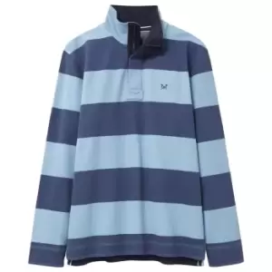 Crew Clothing Mens Padstow Pique Sweat Blues Small