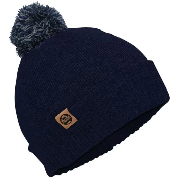 Six Peaks Pom Beanie Hat - Navy/Grey