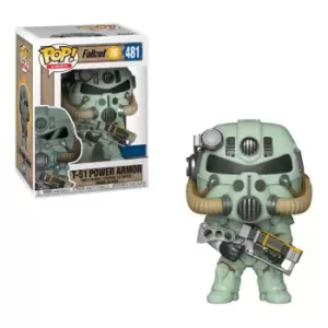 Fallout 76 T-51 Power Armor Green EXC Pop! Vinyl Figure