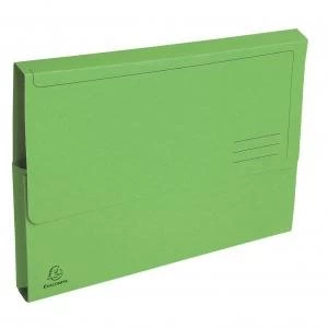 Forever Document Wallet A4 290gsm Green Pack 50 73963EX