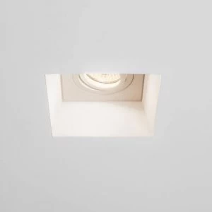 1 Light Square Adjustable Recessed Spotlight Plaster, GU10