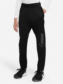 Boys, Nike TF GFX Tapered Print Swoosh Pant - Black, Size Xs