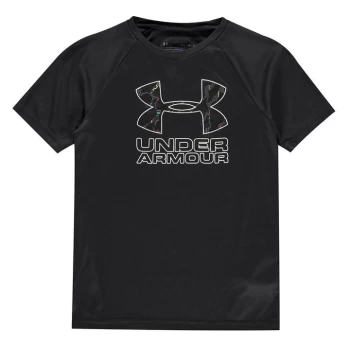 Under Armour Armour Tech Big Logo T Shirt Junior Boys - Red