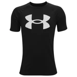 Under Armour Tech Big Logo Short Sleeve T Shirt Junior Boys - Black