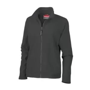 Result Ladies/Womens La FemmeA High Grade Microfleece Jacket (490 GSM) (XL) (Black)