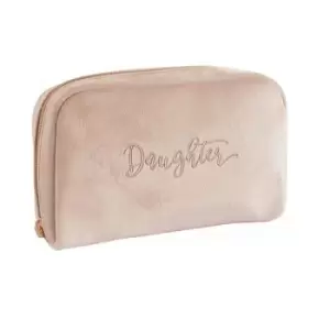 Said With Sentiment Velour Cosmetic Beauty Bag (Daughter)