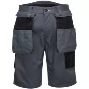 Portwest PW345ZBR33 - sz 33 PW3 Holster Work Shorts - Zoom Grey/Black - Zoom Grey/Black