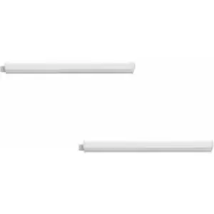 Loops - 2 pack Wall Flush Ceiling Light Colour White Shade White Plastic Bulb LED 3.2W